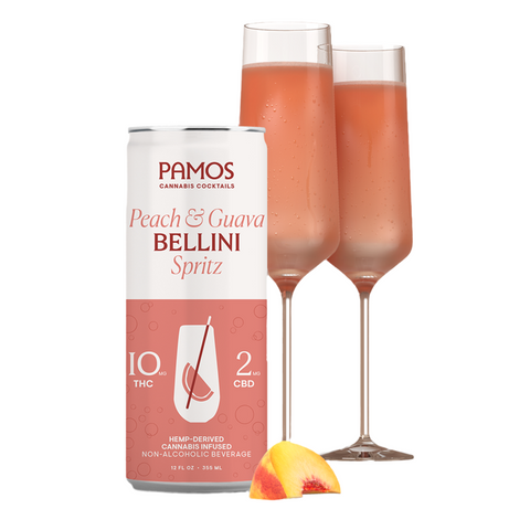 Pamos Spritz 10mg THC - Peach & Guava Bellini